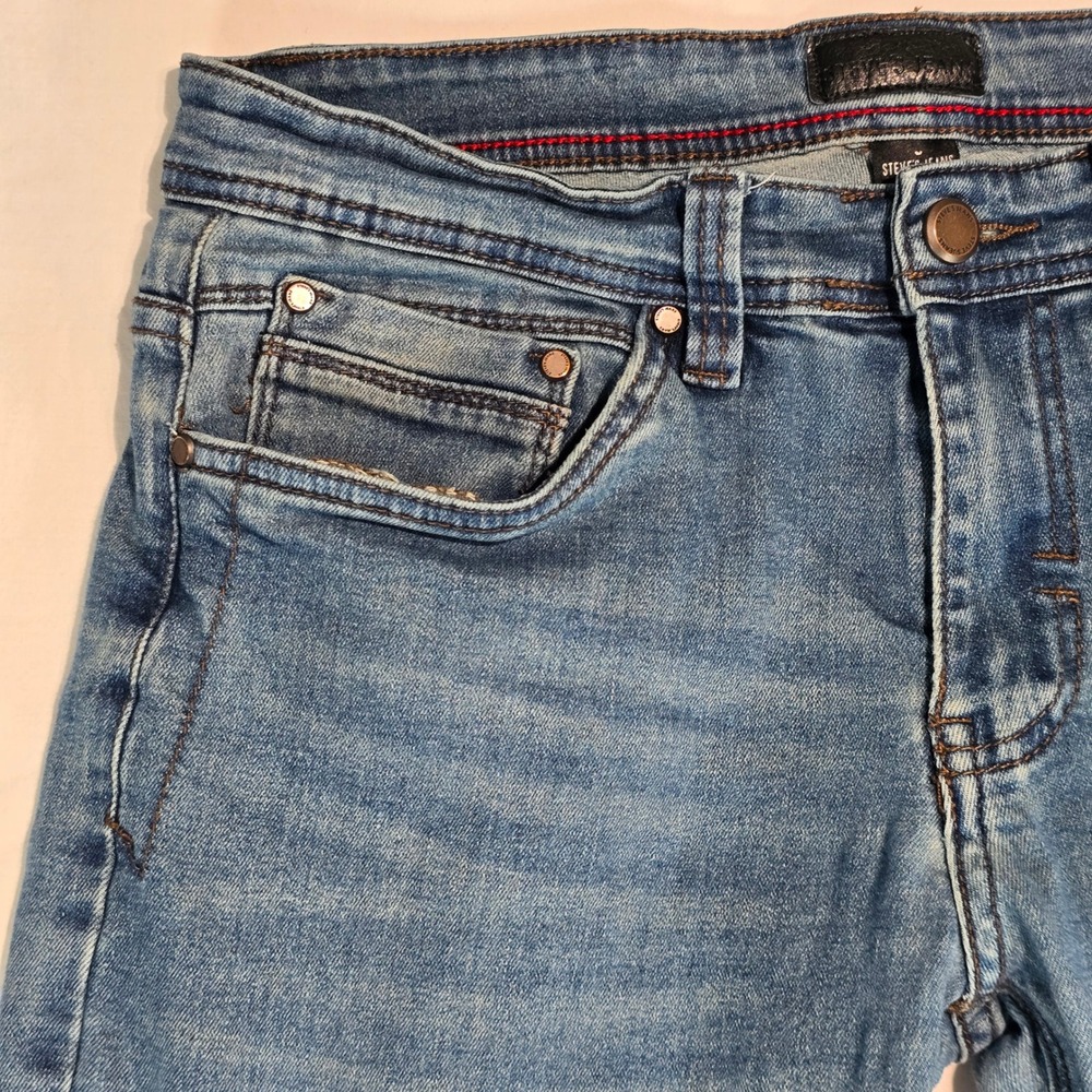 Steve's Jeans Mens 30x30 Medium Wash Straight Leg Stretch Denim Blue SU9AADJA - Picture 10 of 16